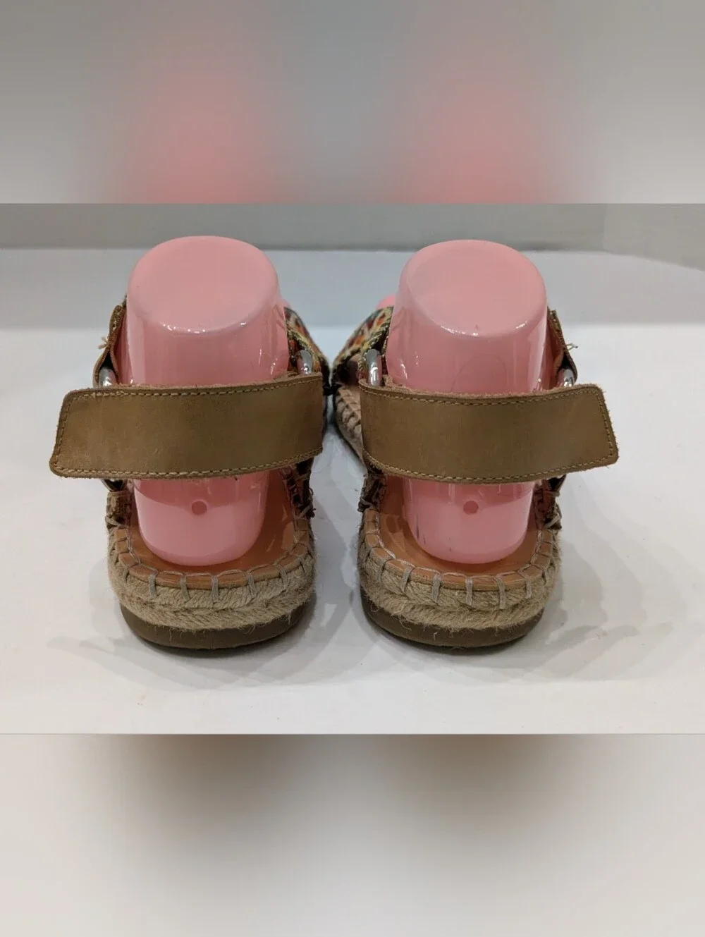 Frye & Co. Women's 7 Adjustable Asymmetrical Sandals - Kole - Rainbow D1